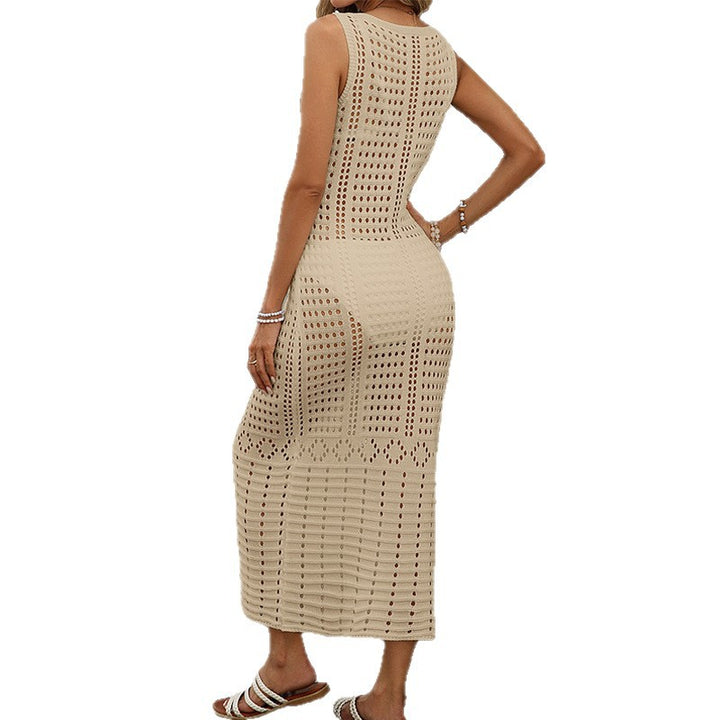 Damen luftiges Strickkleid im modischen Cut-Out Design Drune