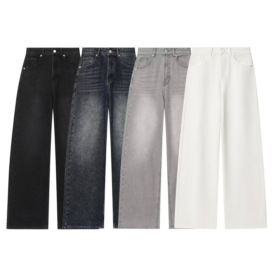 Damen weite Hochbundhose aus nachhaltigem Material mit eleganter Textur Drune