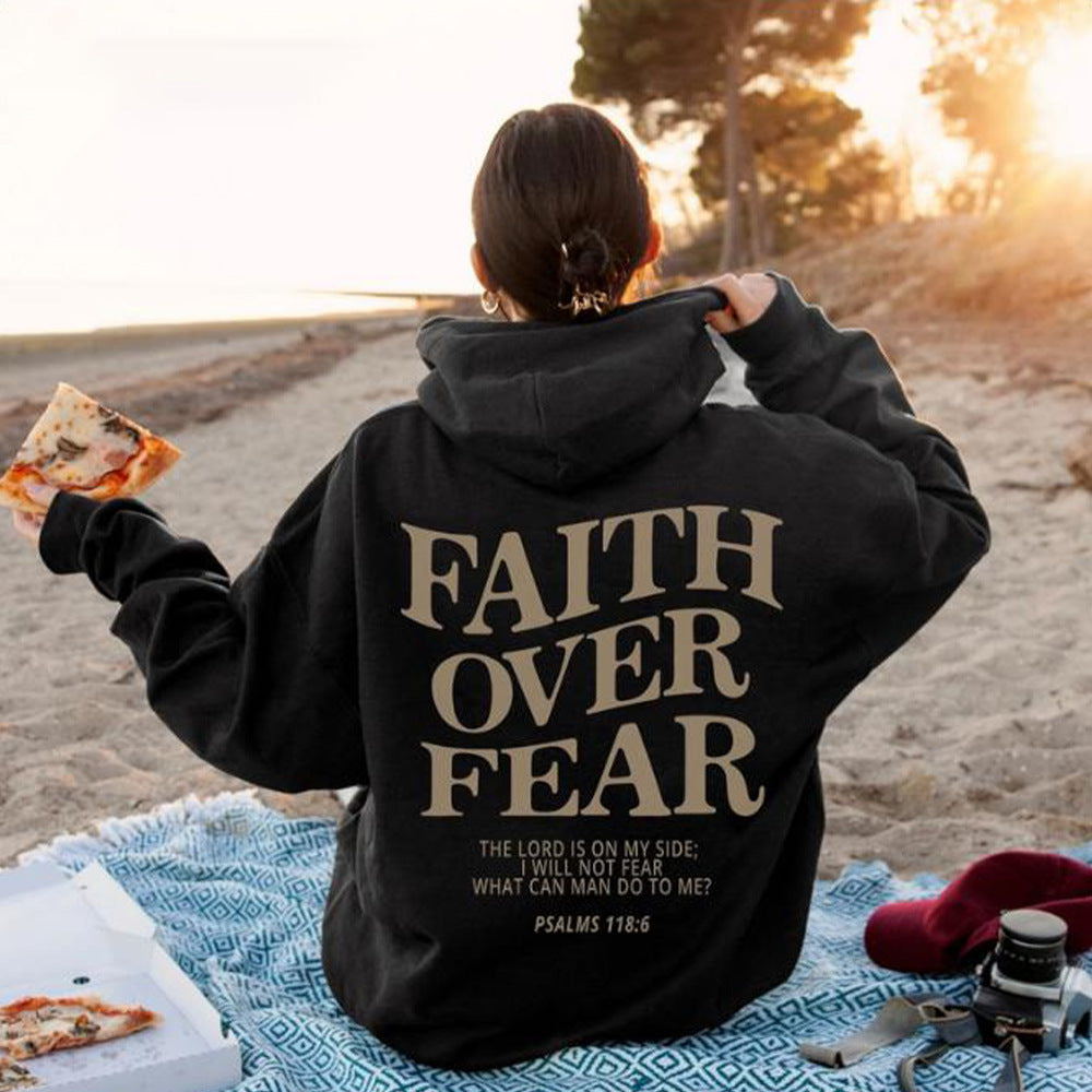 Damen Kapuzenpullover mit inspirierendem Schriftzug und hochwertiger Verarbeitung Drune