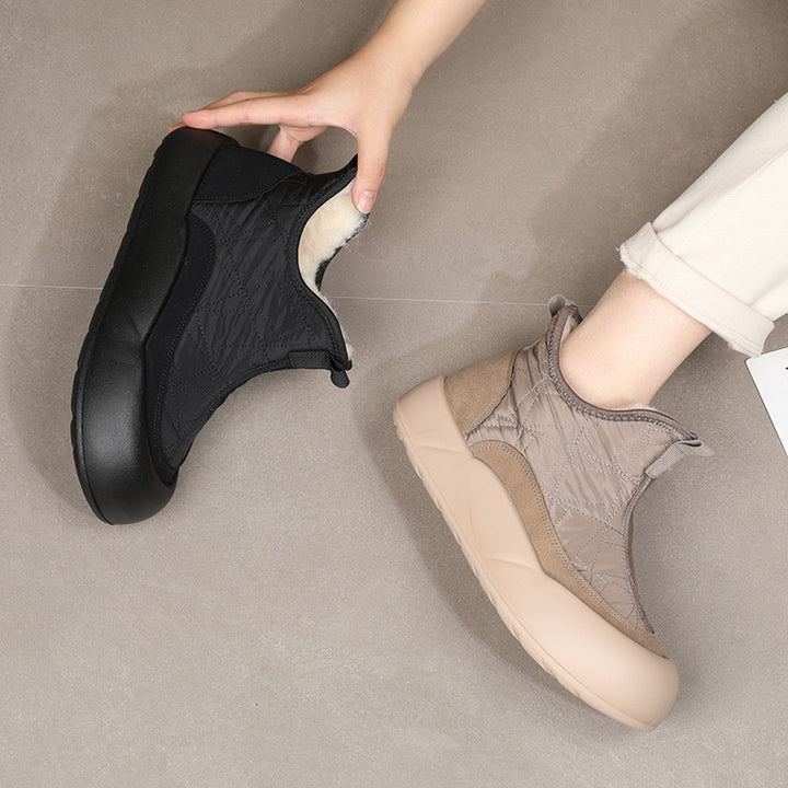 Damen Wasserdichte Isolierte Stiefeletten mit rutschfester Sohle Drune
