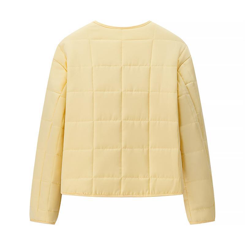 Damen Steppjacke mit großen aufgesetzten Taschen und elegantem Knopfverschluss Drune