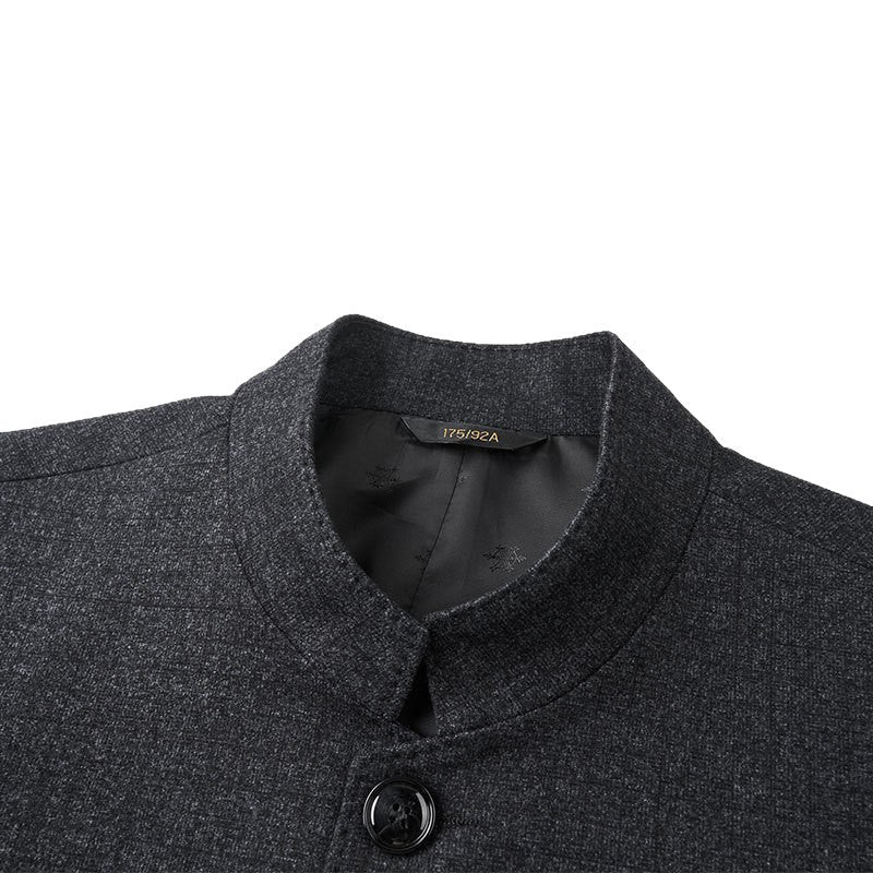 Herren modische Blazerjacke aus hochwertigem Stoff und elegantem Schnitt Drune