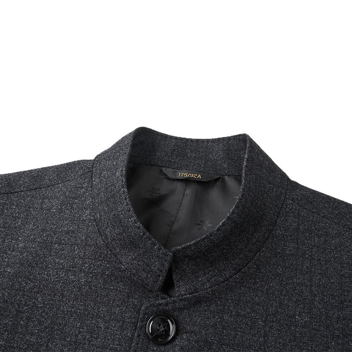 Herren modische Blazerjacke aus hochwertigem Stoff und elegantem Schnitt Drune