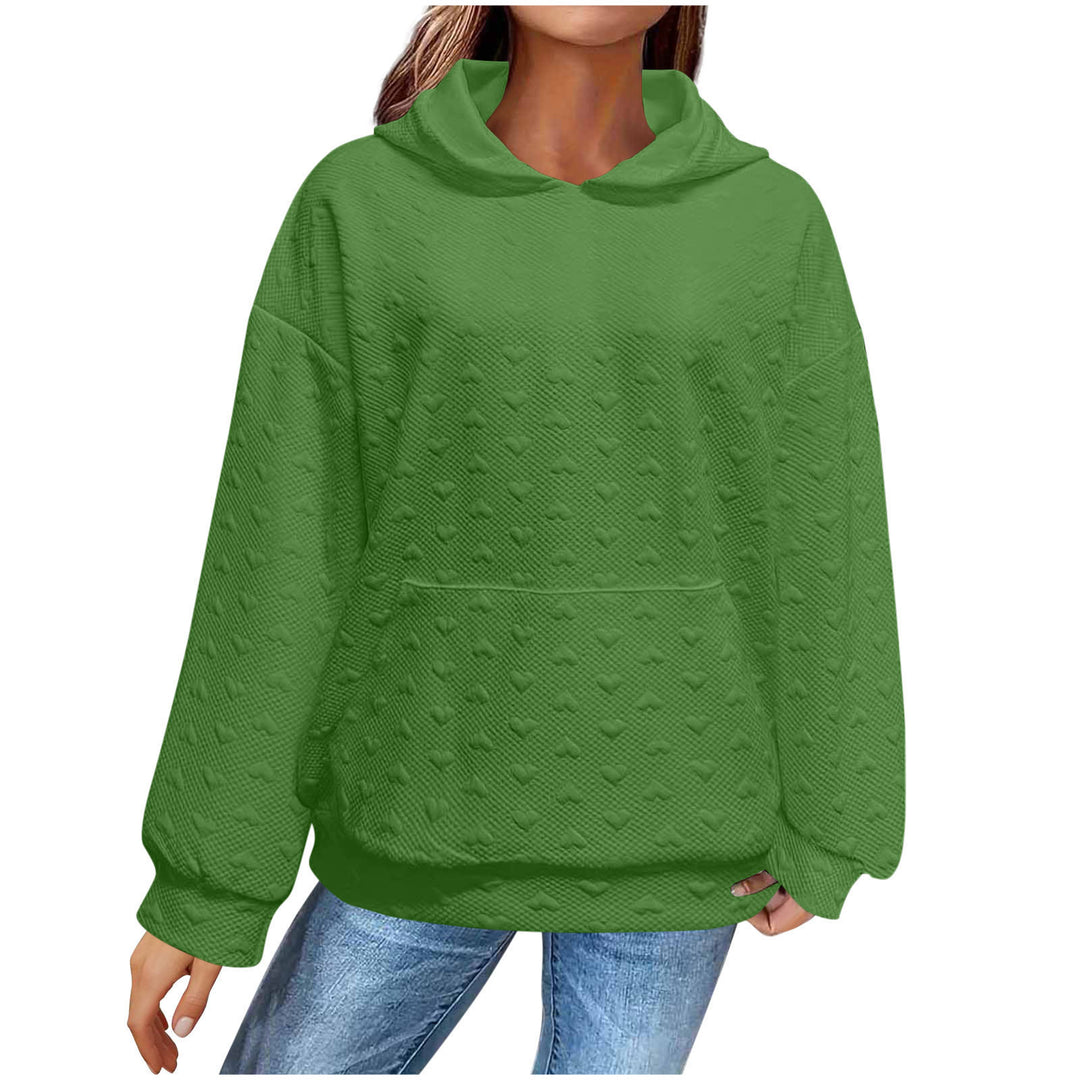 Damen Kuscheliger Oversized Hoodie mit strukturierter Oberfläche Drune