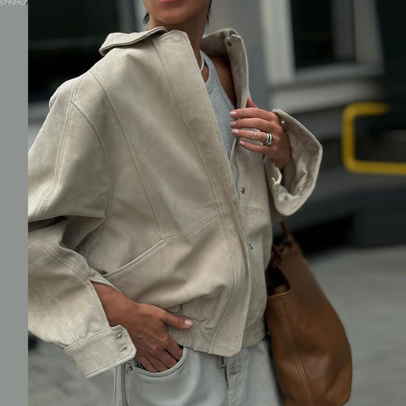 Damen lässige oversized Jacke Drune