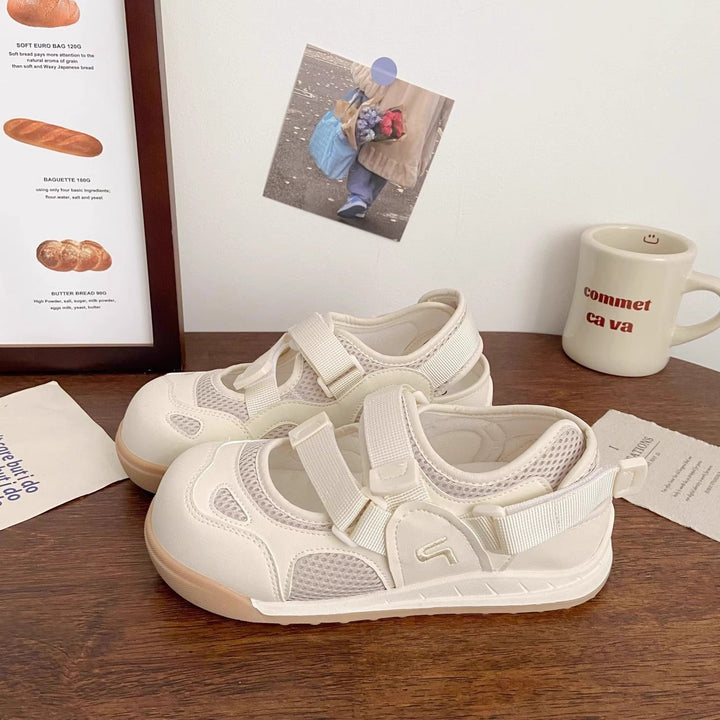 Damen Komfortable Sneaker mit rutschfestem Klettverschluss und atmungsaktivem Obermaterial Drune