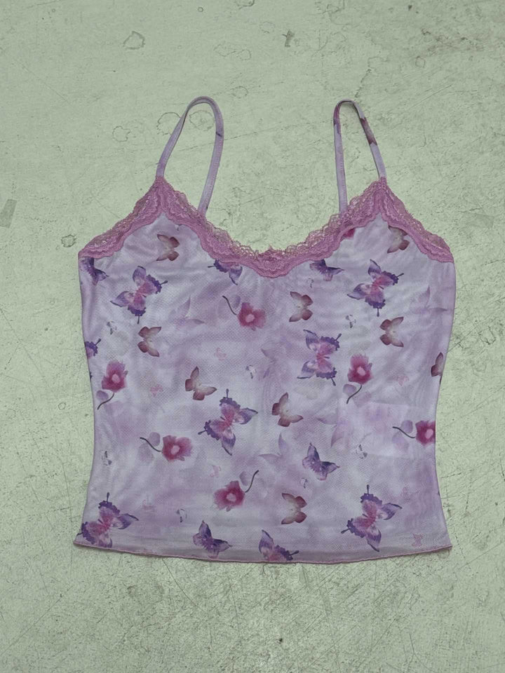 Damen Spitzenoberteil mit floralem Design Drune
