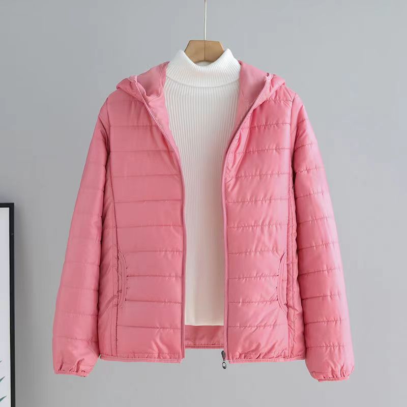 Damen gesteppte Übergangsjacke mit praktischen Taschen und Kapuze Drune