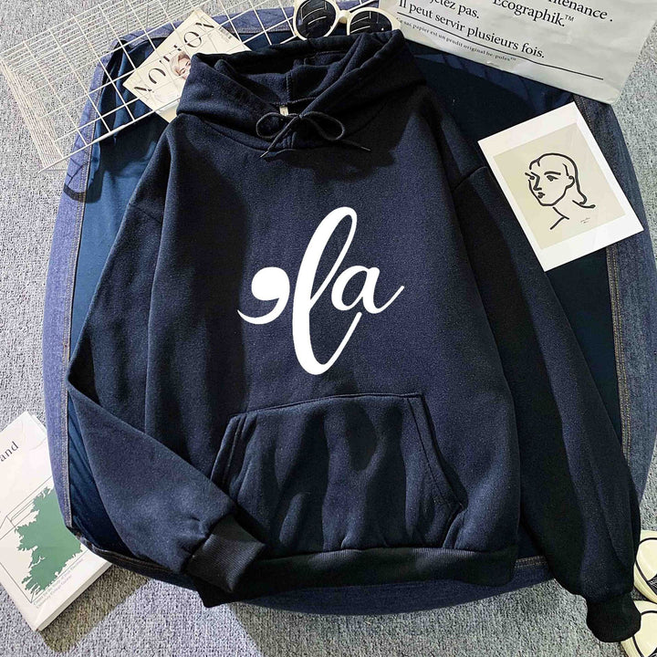 Damen Kapuzenpullover mit kreativem Grafikdesign Drune