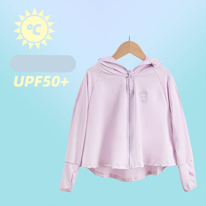 Damen Leichte Sportjacke mit Kapuze und verspieltem Tierdesign Drune