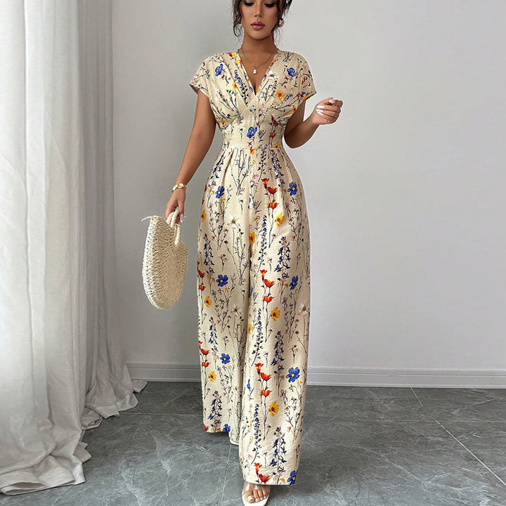 Damen Maxikleid mit floralem Muster Drune