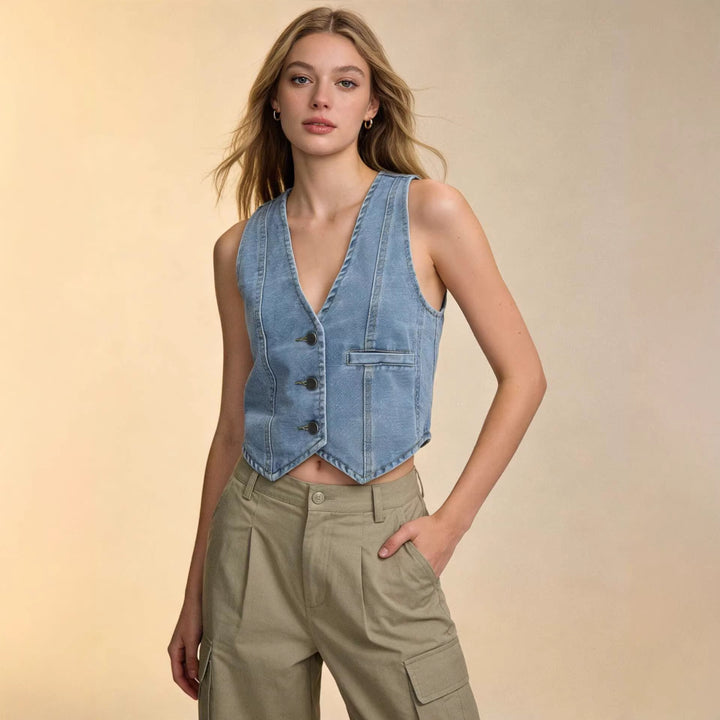 Damen Jeansexperience Weste Drune