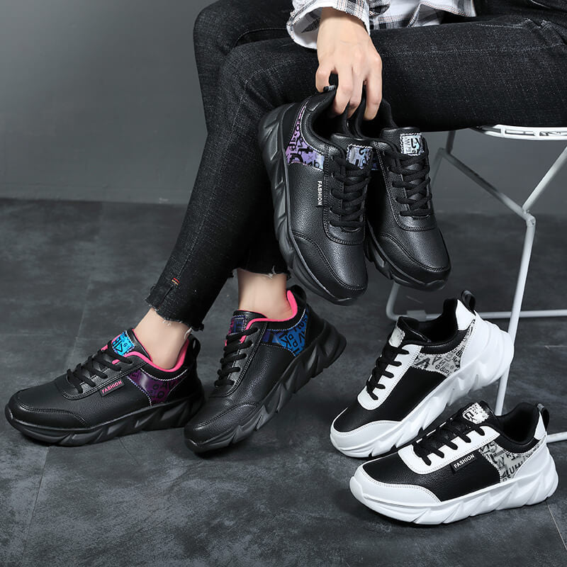 Damen nan urbaner voluminöser Sneaker mit weichem Kunstfellfutter, gepolstertem Einstieg und markanter Profilsohle Drune