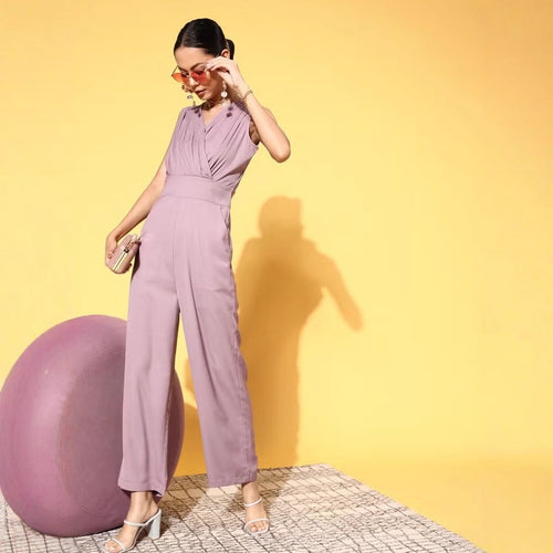 Damen Jumpsuit mit elegantem V-Ausschnitt von Drune