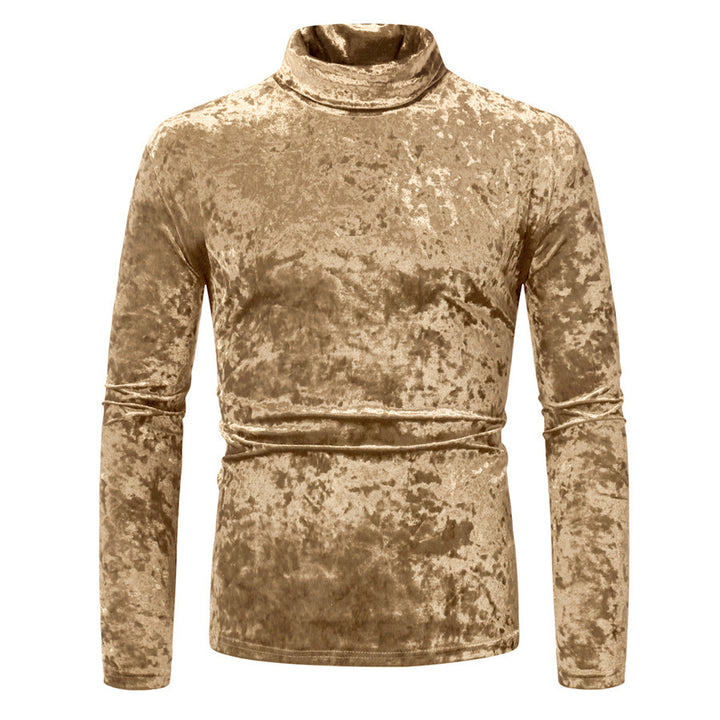 Herren Samt-Rollkragenpullover mit elegantem Design Drune