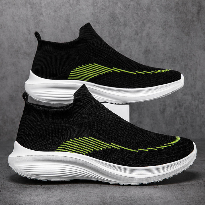 Herren nan sockenähnliche Strick-Sneaker mit nahtlosem Obermaterial und stoßdämpfender Sohle Drune