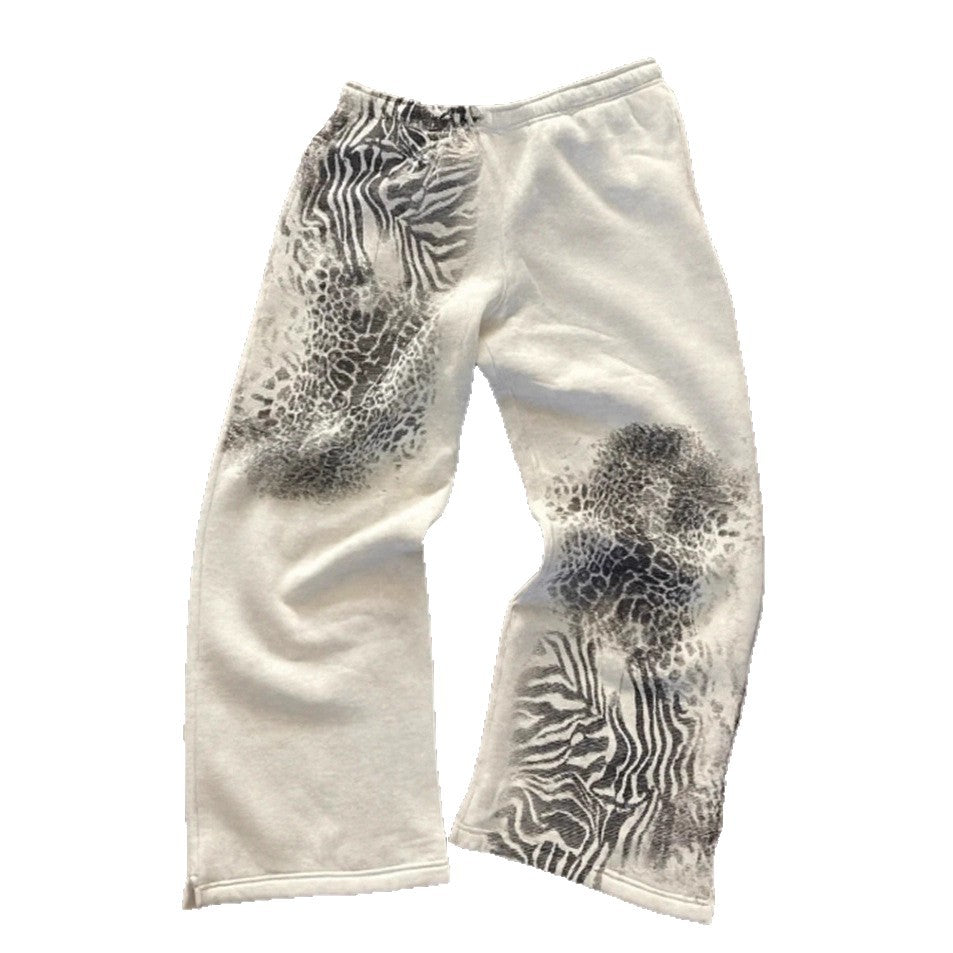 Damen Freizeithose mit kreativem Tiermuster Drune