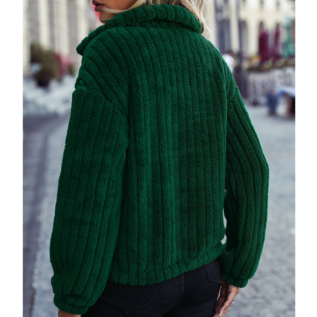 Damen kuschelige Fleecepullover Drune