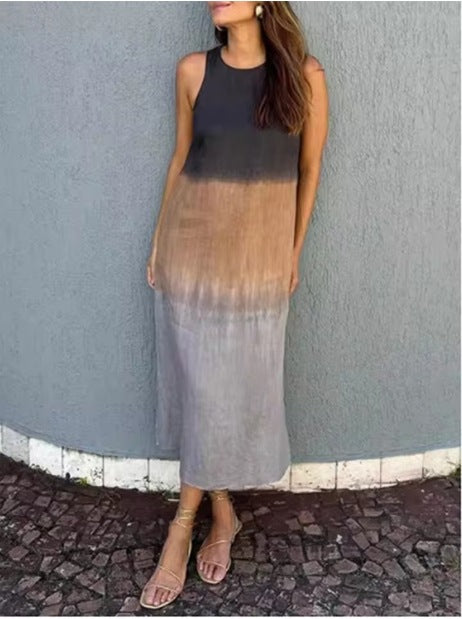 Damen Elegantes Ärmelloses Maxikleid Drune
