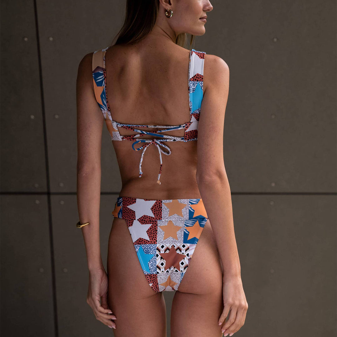 Damen Bikini mit modischem Design und innovativen Trageoptionen Drune