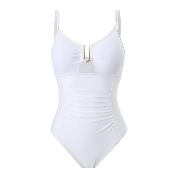 Damen Schwimmanzug mit Raffungen und elegantem Dekor Drune