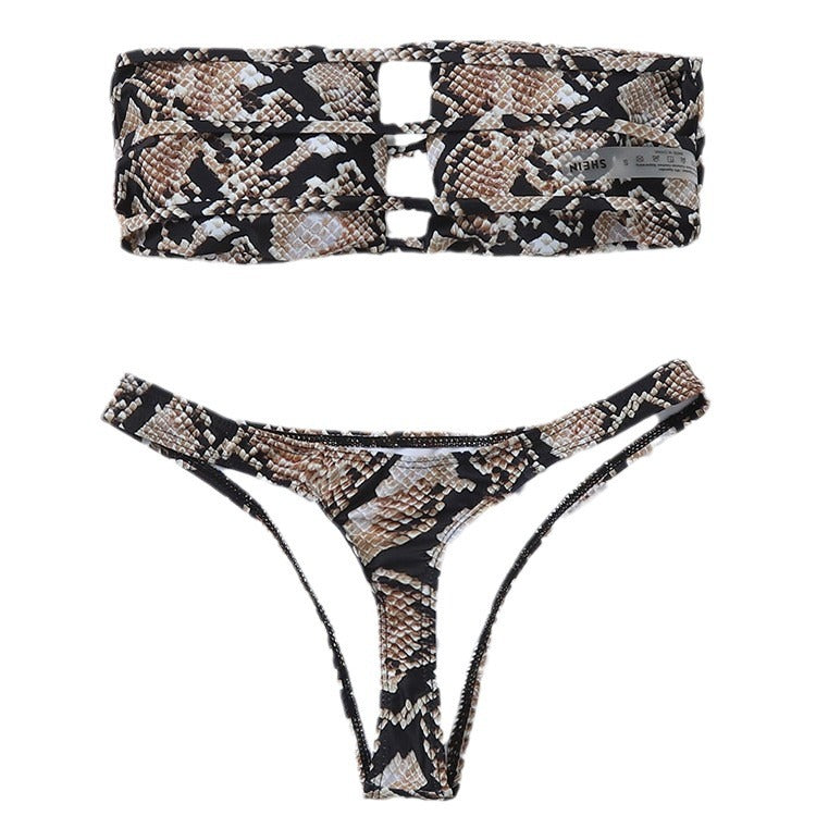 Damen Bandeau-Bikini mit innovativem Cut-Out Drune