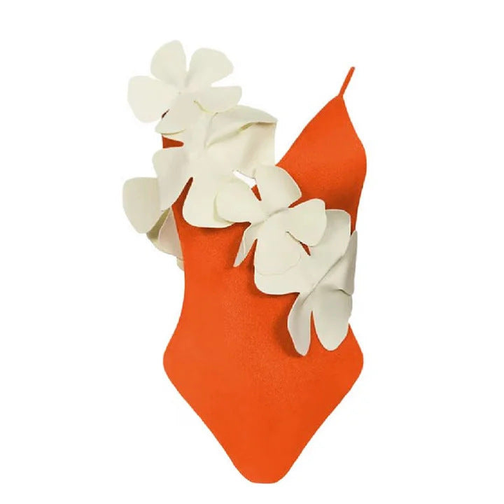 Damen eleganter Badeanzug mit floralem Design Drune