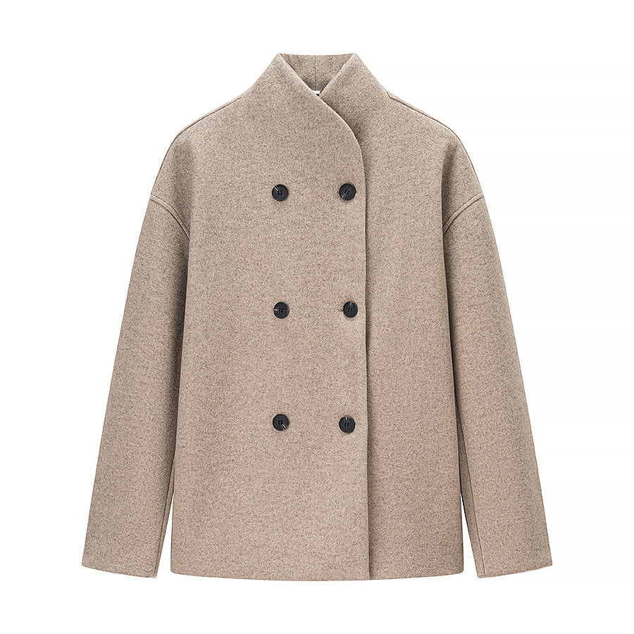 Damen modische Wolljacke im klassischen Schnitt Drune