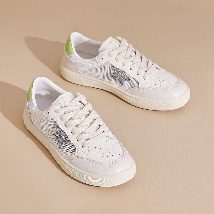 Damen Sneaker mit atmungsaktivem Mesh und stilvollem Sternen-Design Drune