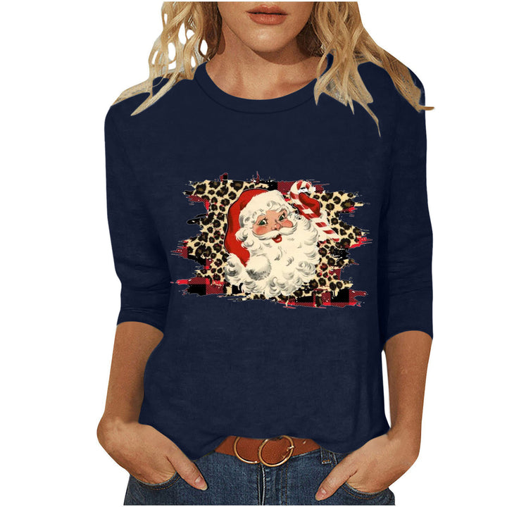 Damen Sweatshirt mit künstlerischem Weihnachtsmotiv Drune