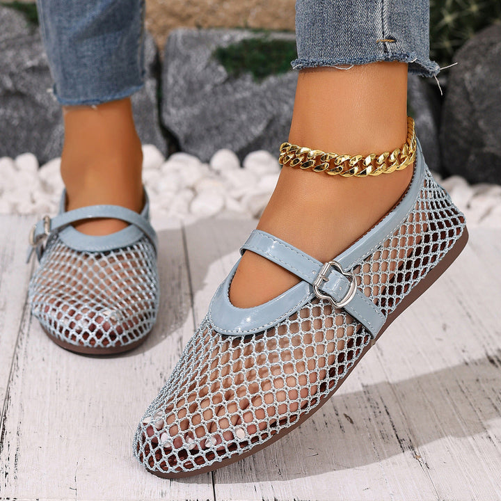 Damen Netzschuhe mit elegantem Riemen Drune