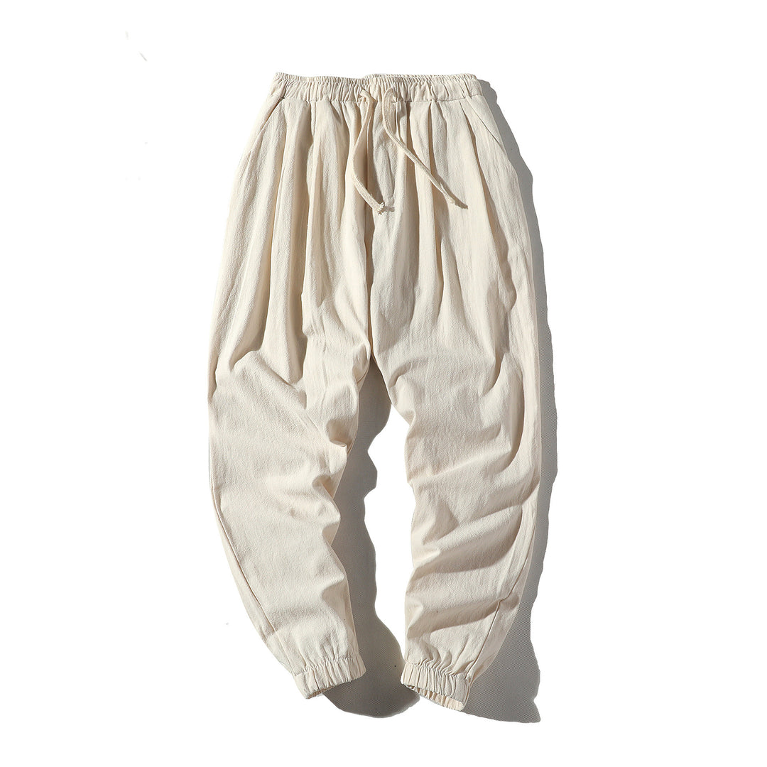 Herren nan lockere Jogginghose mit elastischem Bund, Kordelzug, Seitentaschen und elastischen Bündchen Drune