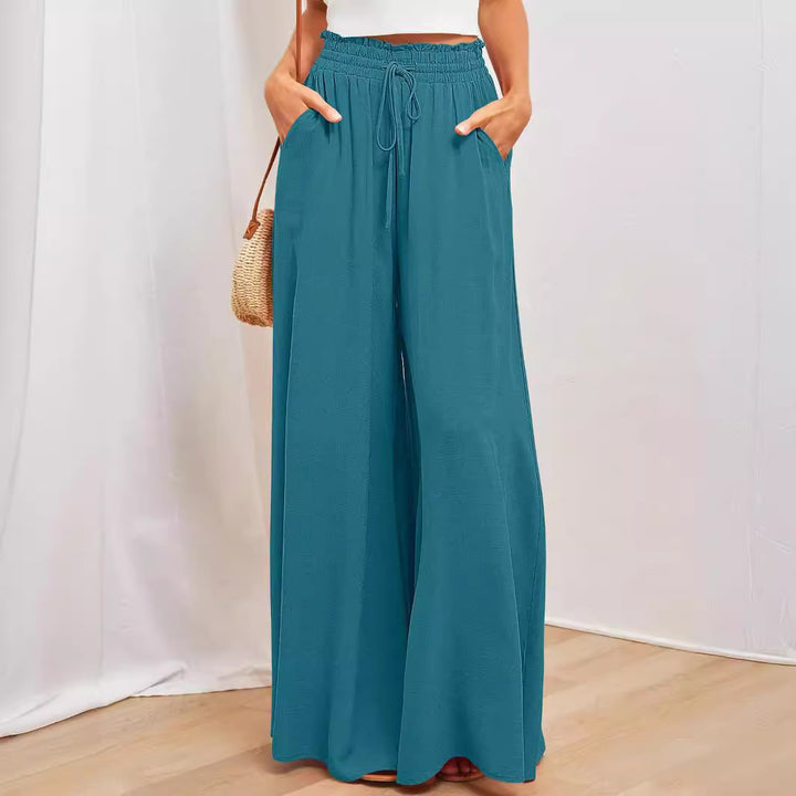 Damen Maxi-Rock mit verstellbarem Bund und seitlichen Taschen Drune