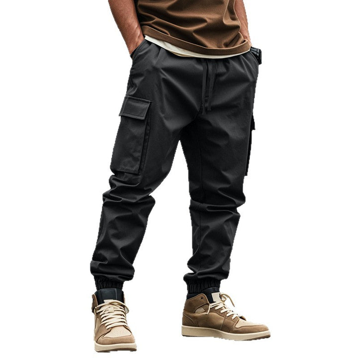 Herren Cargo-Hose mit praktischen Seitentaschen und elastischem Bund Drune