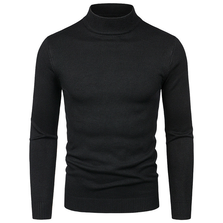Herren Hochwertiger Rollkragenpullover aus feiner Baumwolle Drune