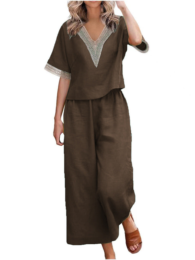 Damen Elegant geschnittenes Zweiteiler-Outfit Drune