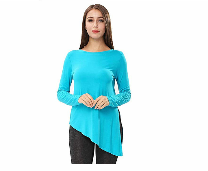Damen asymmetrisches Langarmshirt Drune