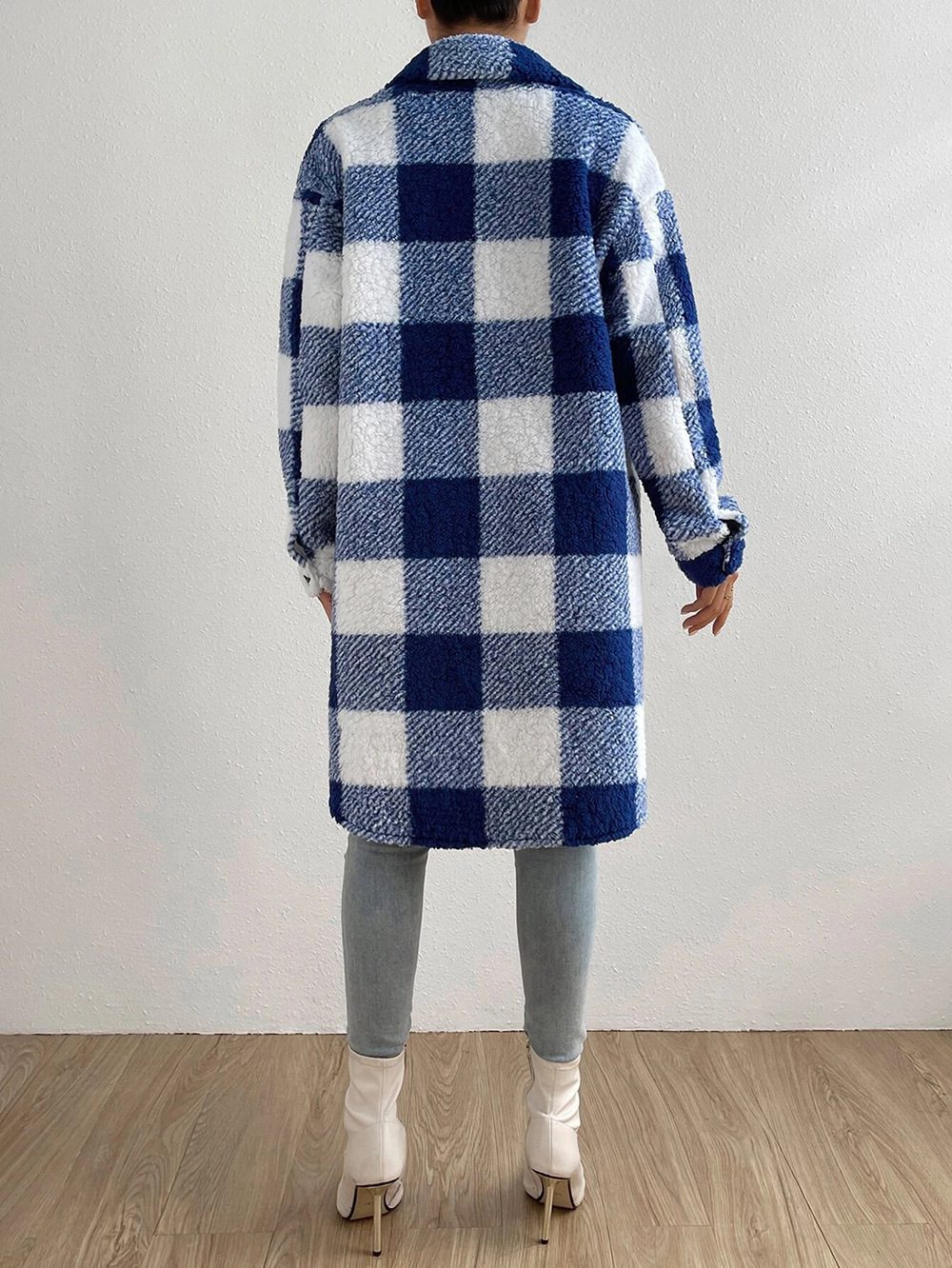 Drune | Weiche Teddyjacke mit Karomuster Warm und Komfortabel Perfekt Für Den Herbst