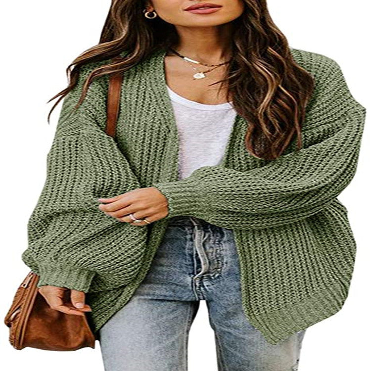Damen oversized Strickpullover mit weitem Schnitt und tiefem Rückenausschnitt Drune