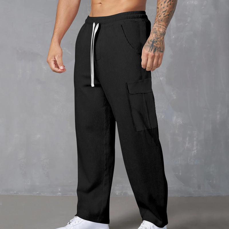 Herren Cargo-Jogginghose mit praktischen Seitentaschen und elastischem Bund Drune
