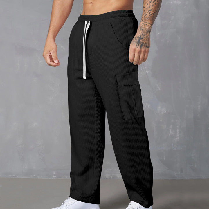 Herren Cargo-Jogginghose mit praktischen Seitentaschen und elastischem Bund Drune