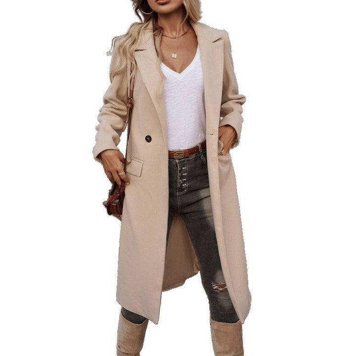 Damen eleganter taillierter Mantel Drune