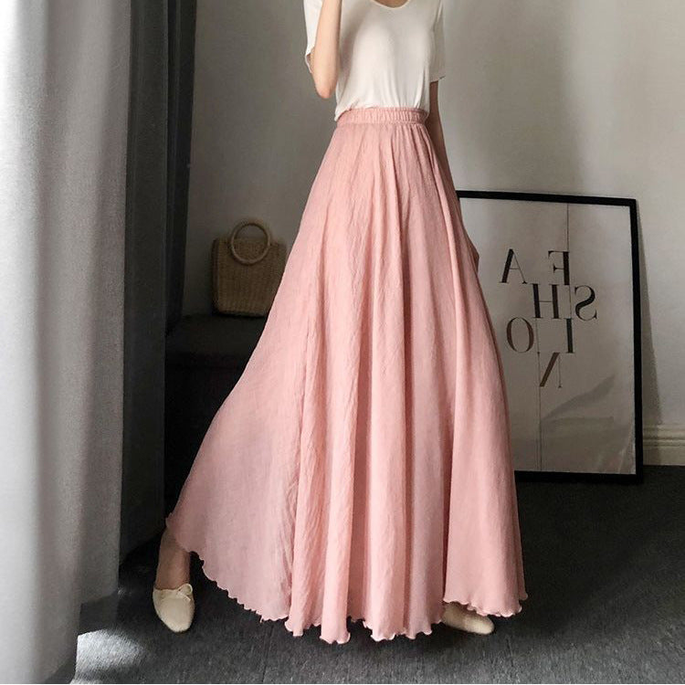 Damen Maxi-Rock mit elastischem Bund und weichem Stoff Drune