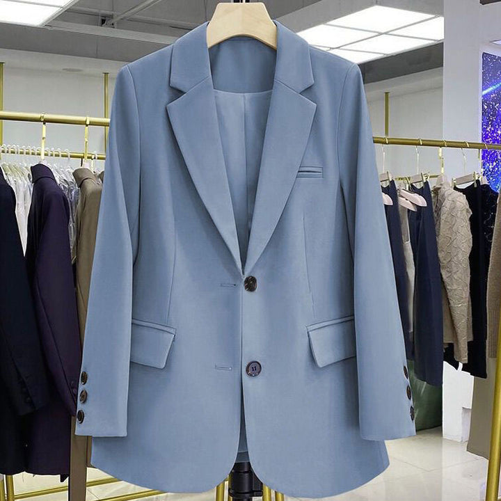 Damen Eleganter Blazer mit modischem Schnitt und dekorativen Knöpfen Drune