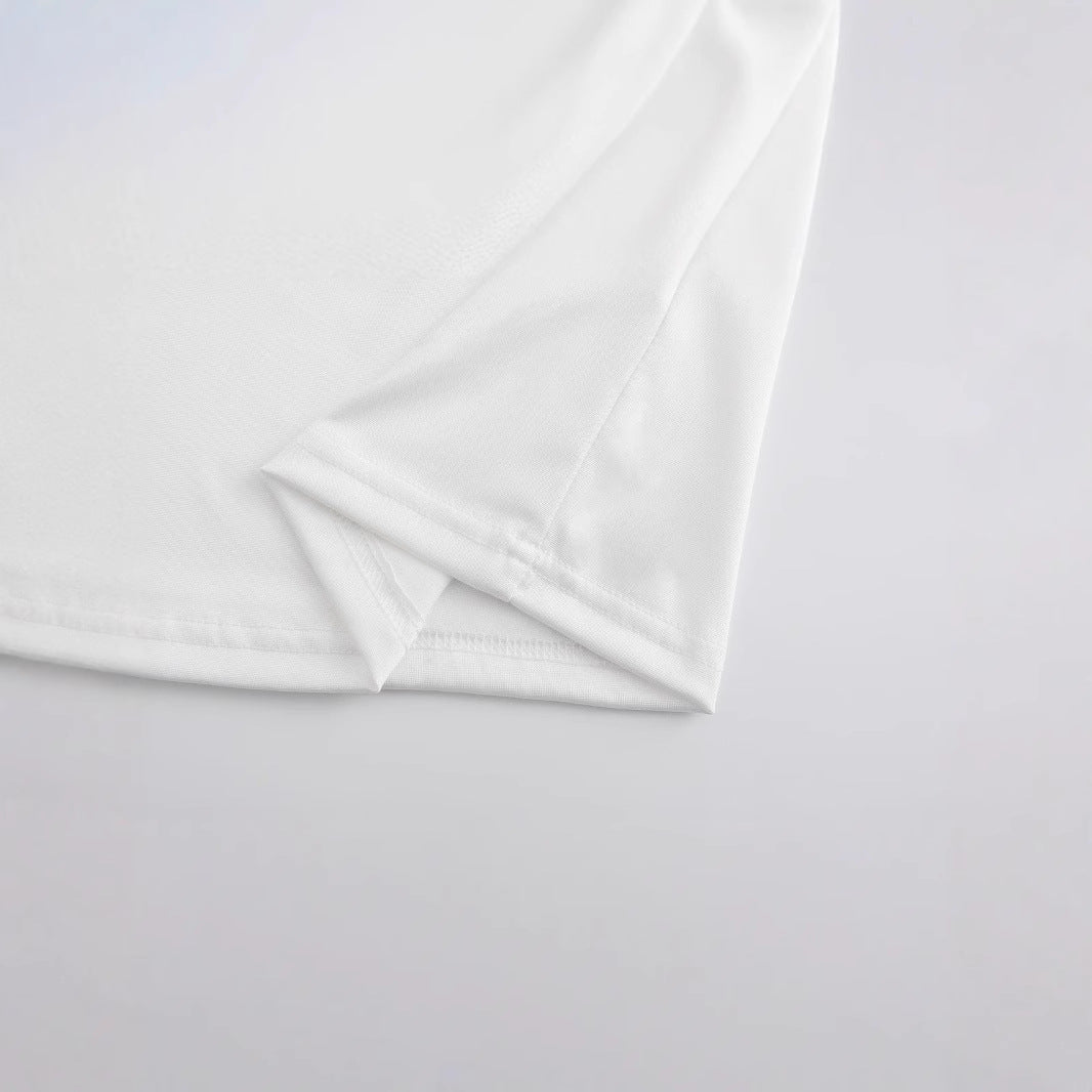 Damen Crop-Shirt mit kreativem Cowboy-Statement Drune