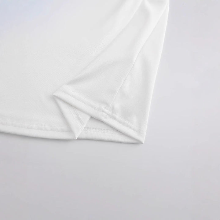 Damen Crop-Shirt mit kreativem Cowboy-Statement Drune