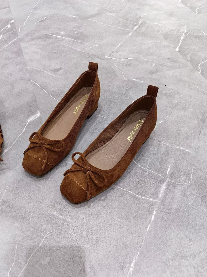 Damen Ballerinas mit dekorativem Schleifen-Detail Drune