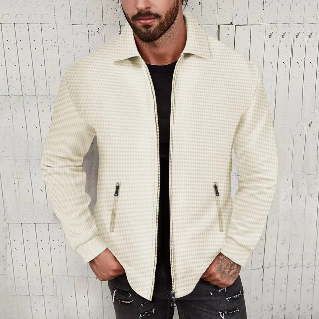 Herren modische Freizeitjacke mit strukturiertem Design und Modernem Schnitt Drune