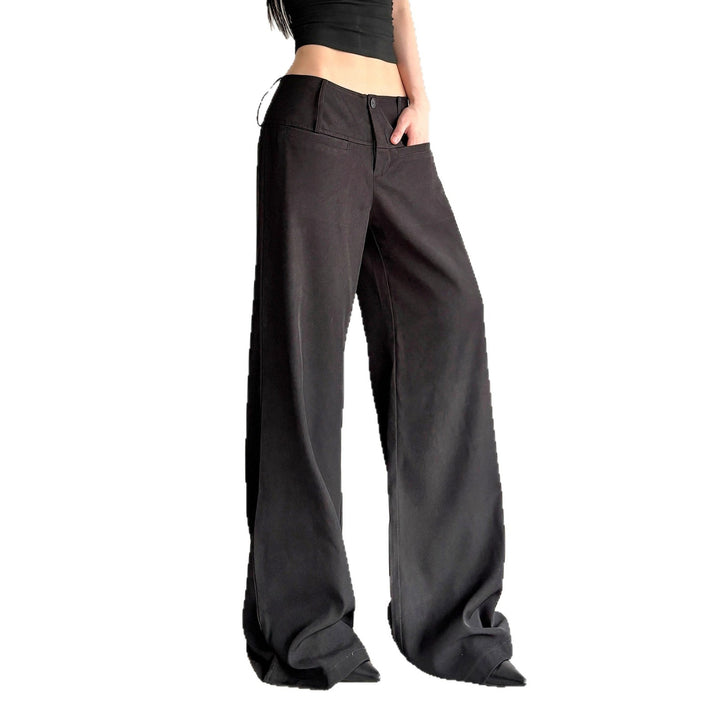 Damen Weite High-Waist-Hose Drune