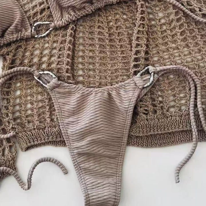 Damen luxuriöses Häkel-Bikini-Set Drune
